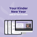 Your Kinder New Year course workbook cover showing a supportive approach to New Year goals